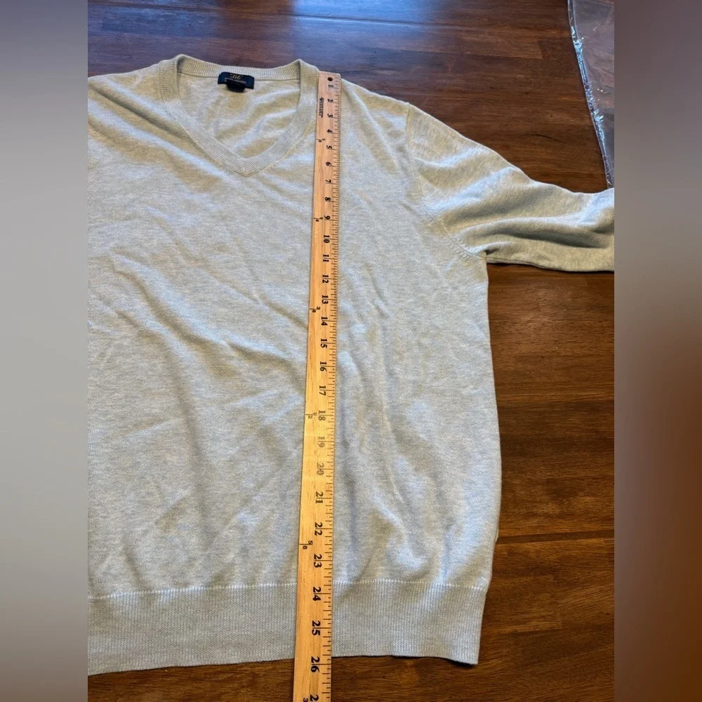 Brooks Brothers Men’s Supima Cotton V Neck Sweater SZ L Light Blue Preppy Pastel